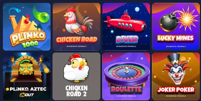 BoomerangBet Casino live
